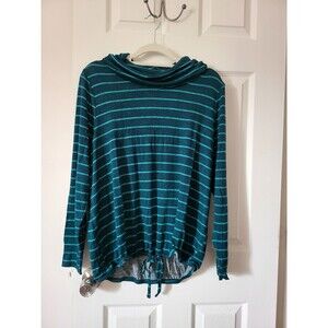 Lane Bryant Cowl-Neck Drawstring Hem Top Size 14/16